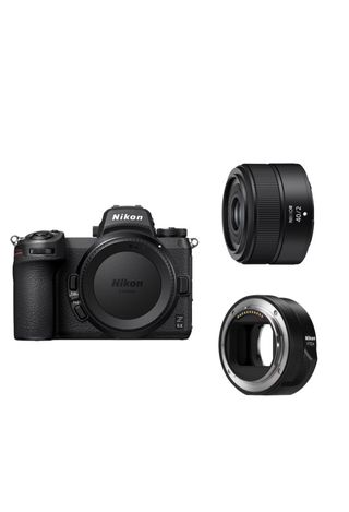 Cámara Nikon Z6 II + Lente 40mm f/2 + Adaptador FT