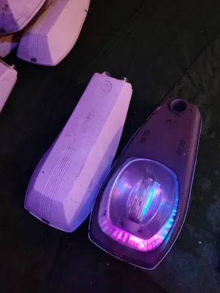 Cabezas de farola con lámpara