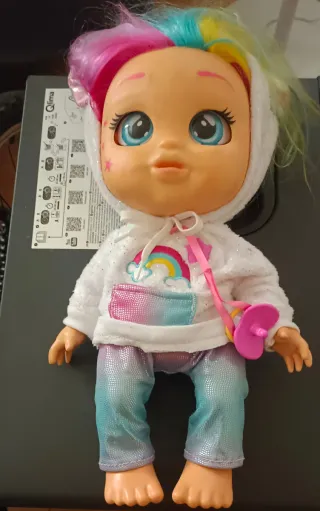Muñeca bebe llorón unicornio