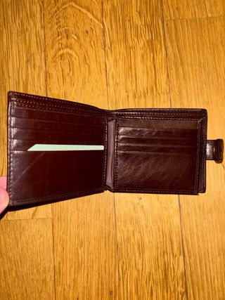 Billetera cuero marrón