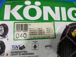 Cadenas para nieve KÖNIG ZIP 12mm