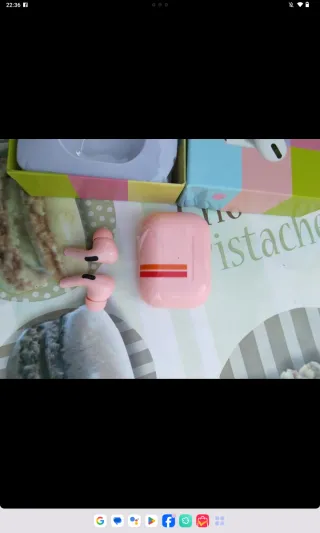 Auriculares Bluetooth Rosa con Estuche