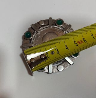 Broche con moneda Alfonso XIII 1888, ENMARCADA