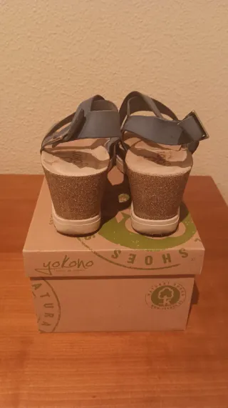 Sandalias Yokono Azul Mujer