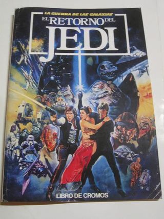 ALBUM DE CROMOS IMPRESOS EL RETORNO DEL JEDI
