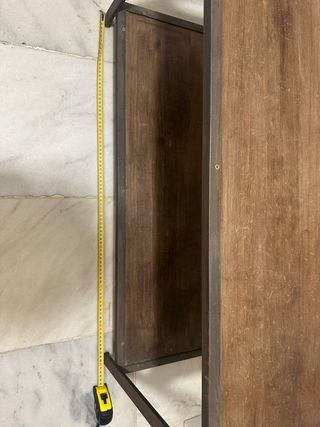 Perchero estilo industrial madera y metal