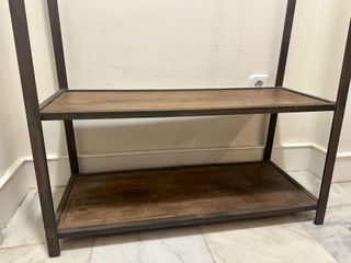 Perchero estilo industrial madera y metal