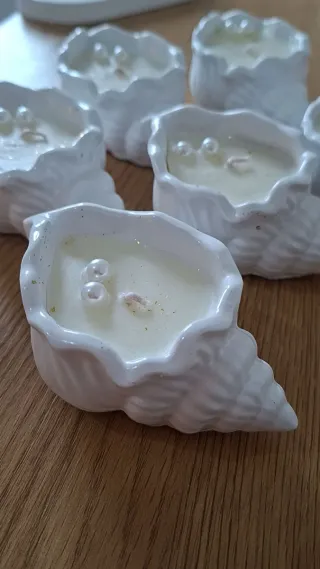 Vela decorativa caracol