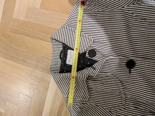 Gabardina Massimo Dutti rayas azules