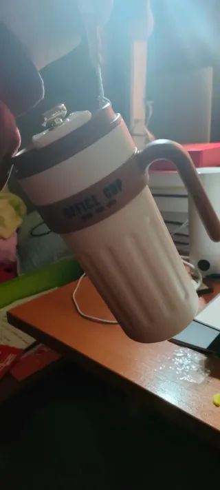 Termo Taza con Asa y Termómetro 650ml