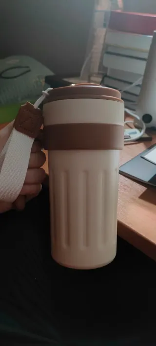 Termo Taza con Asa y Termómetro 650ml