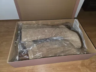 Botas altas piel Brownie color arena