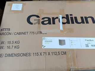 Contenitore esterno per giardino Gardiun Soften 775 litri 116x71x109/112,5 cm in resina con ammortizzatore, fondo e porte