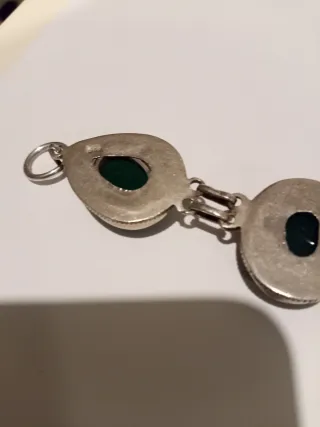 Bracciale Argento 925 Onice Verde