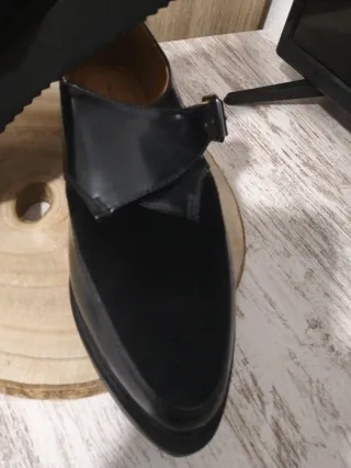 Zapatos Derby Mujer Negros