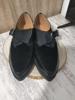 Zapatos Derby Mujer Negros