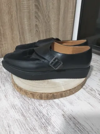 Zapatos Derby Mujer Negros