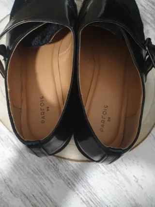 Zapatos Derby Mujer Negros