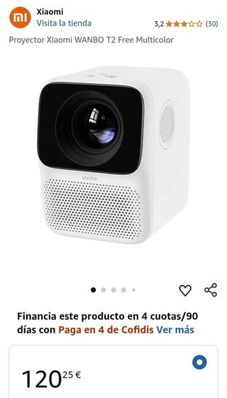 Xiaomi Wanbo T2 Free Proyector LED 1080p