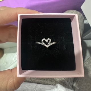 Anillo Pandora Corazón Plata