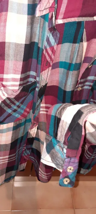 Camisa cuadros Stradivarius Talla S