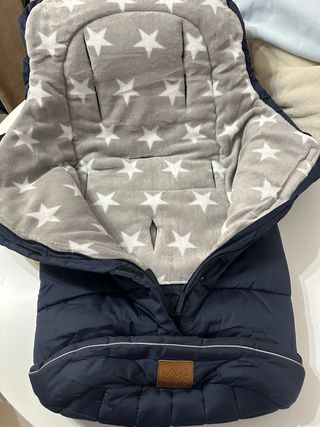 Sacco passeggino blu con stelle