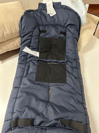 Sacco passeggino blu con stelle