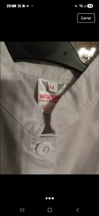 Casaca sanitaria blanca