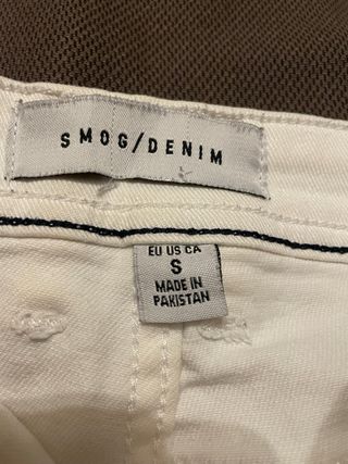 Pantalón corto vaquero blanco