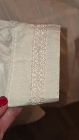 Camisa fallera bordada blanca