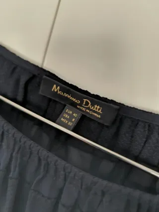 Blusa Massimo Dutti Negra Rayas