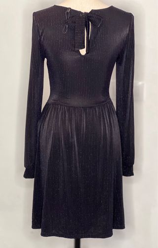 Vestido fiesta Only plateado talla XS