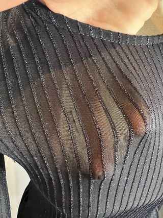 Vestido fiesta Only plateado talla XS