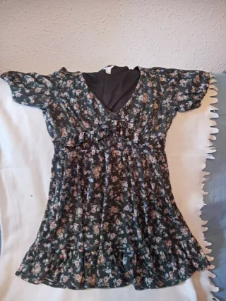 Vestido verde floral