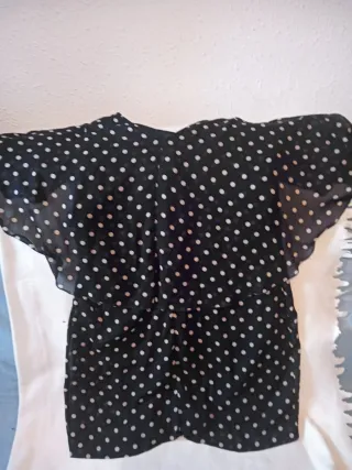 Vestido Negro Lunares Blancos