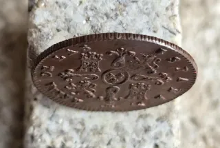 Moneda 2 Maravedís Isabel II 1838 Segovia MBC+