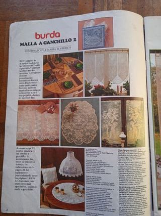 Burda, malla a ganchillo (Revista 1981, número 2)
