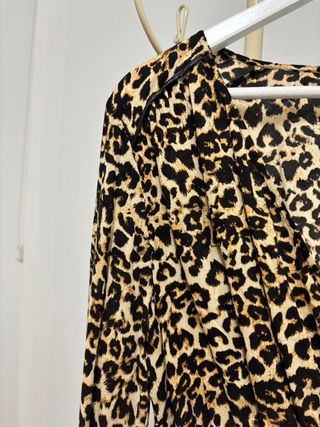 Vestido estampado leopardo