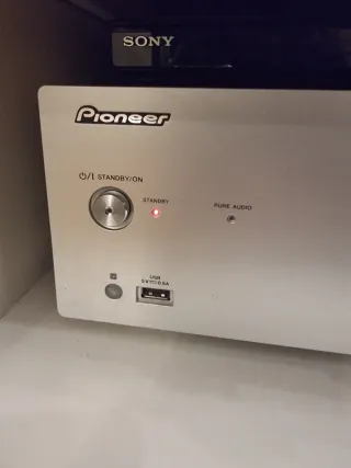 Lector CD Pioneer Plata.