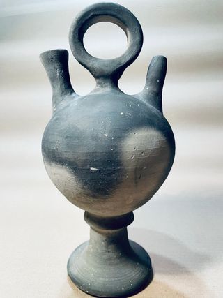 Botijo cerámica negra de Verdu, Jose Font. Ref 008