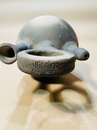 Botijo cerámica negra de Verdu, Jose Font. Ref 008