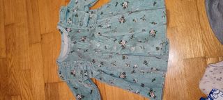 Vestido bebé floral azul