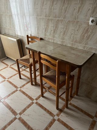 Mesa y 2 Sillas Cocina