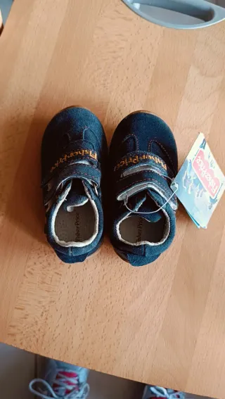 Scarpette primi passi Fisher Price blu numero 20