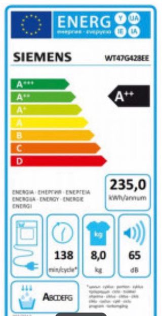 Secadora Siemens iSensoric