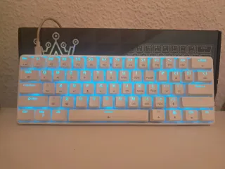Teclado Mecánico 60% Blanco