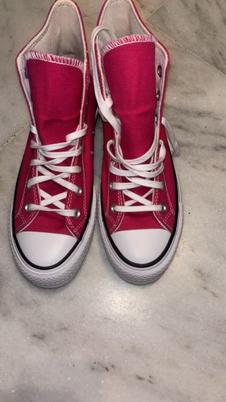 Zapatillas Converse All Star plataforma rosa