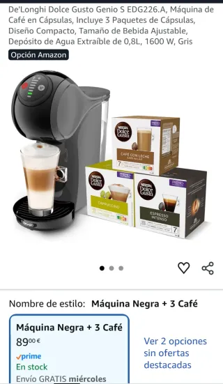 Cafetera Dolce Gusto Genio 2025
