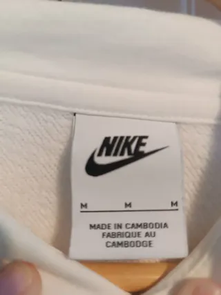 Sudadera Nike Blanca con Logo