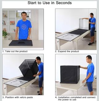 Caja Fotografía Portátil Plegable 60x60x60cm